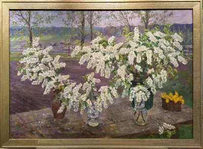 Натюрморт Черемуха Старостин обложка каталога, хм, 115х160 см, 1973
