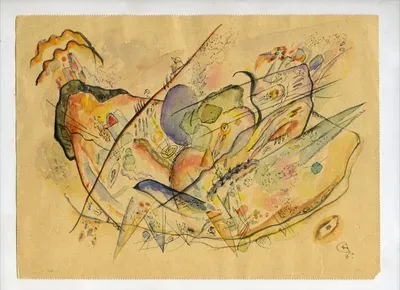 Василий Кандинский, Динамическая структура (Вспышка), 1915 год
