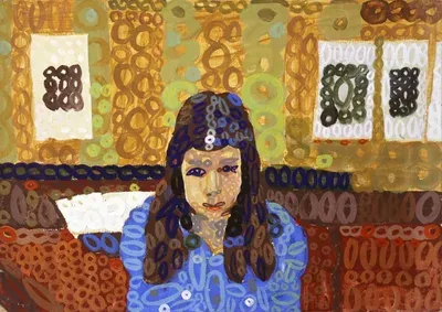 yuri-kosagovsky-galya-v-interiere-1980-karton-tempera-maslo-lak.png