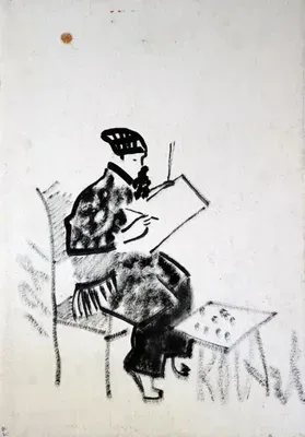 Лара рисует