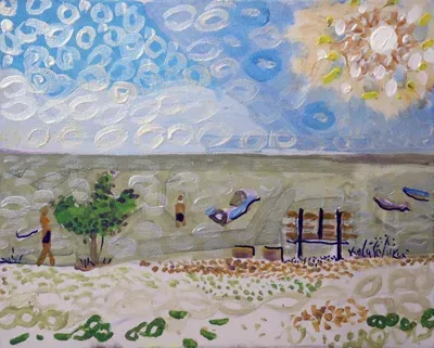 На море