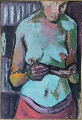 yuri-kosagovsky-obnazhennaya-majya-1960-karton-maslo