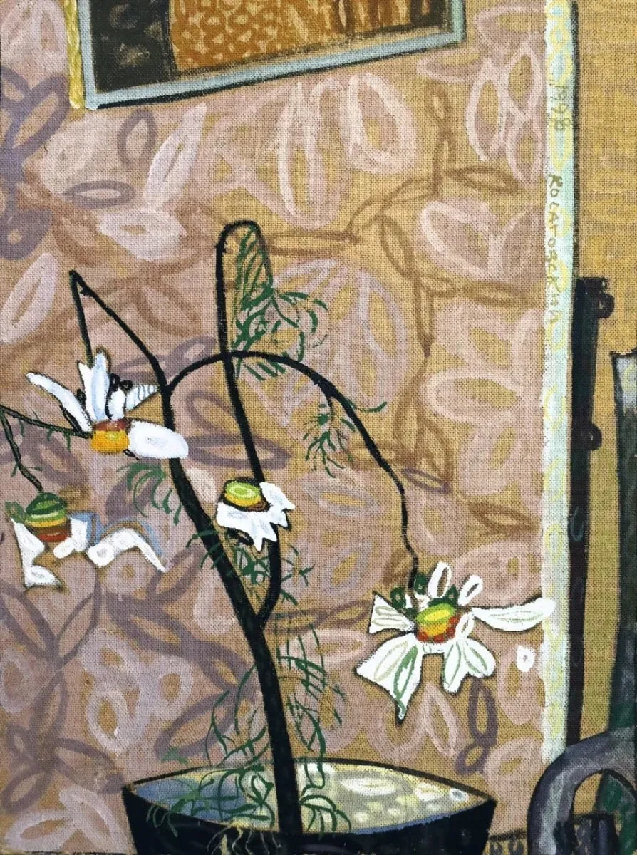 Картина Юрия Косаговского Ромашки 1998 года картон темпера Камерная коллекция ARTMAISON за 720000