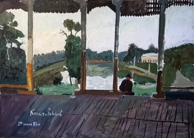 yuri-kosagovsky-veranda-v-kuzminkah-1983-karton-maslo.png